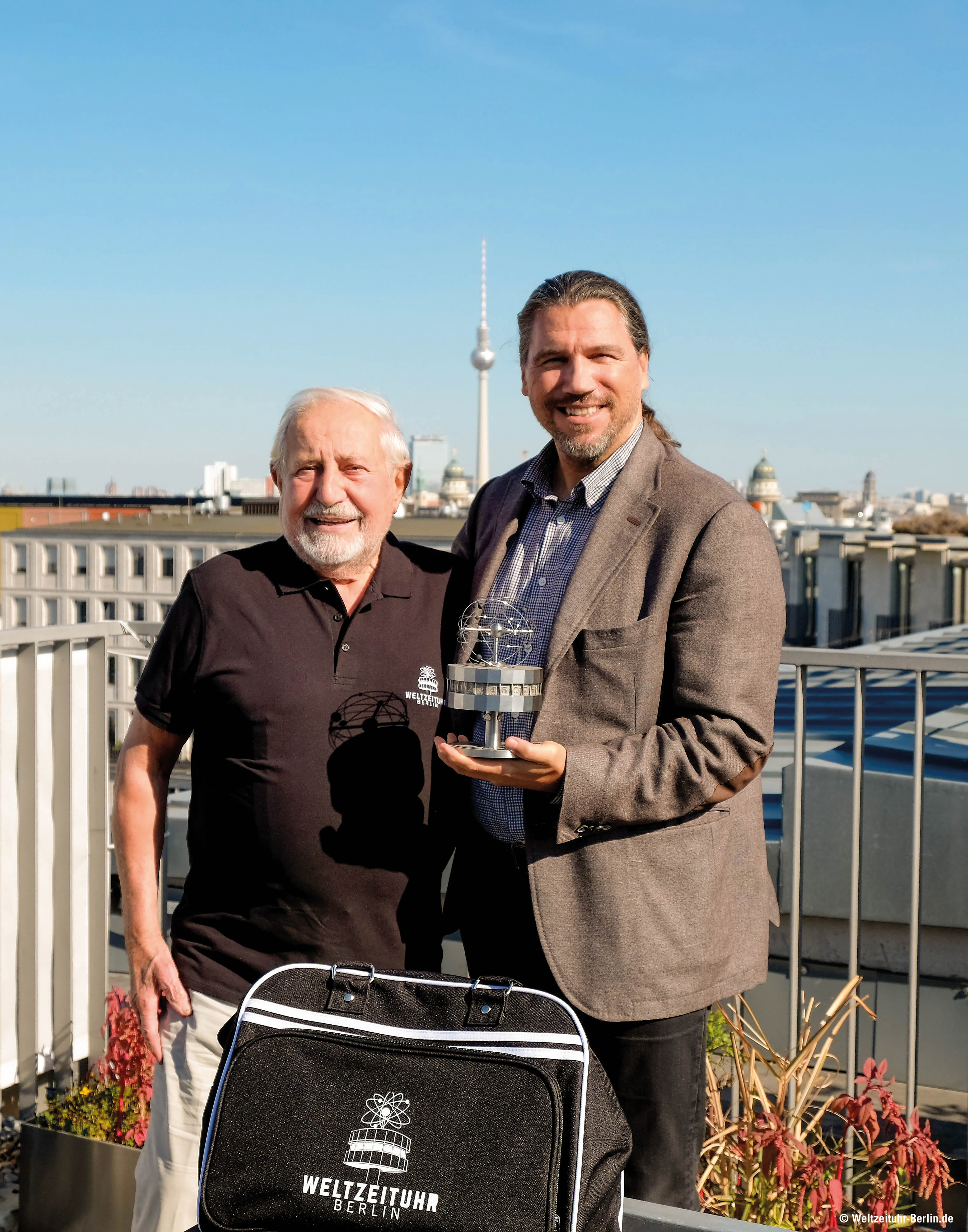 Prof. Erich John und Carsten Kollmeier